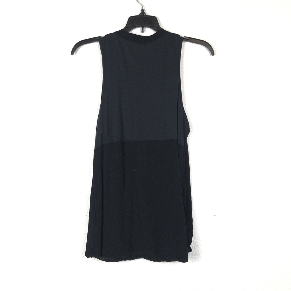 Splendid womens blouse size s Button up Black Sleeveless - Picture 4 of 4
